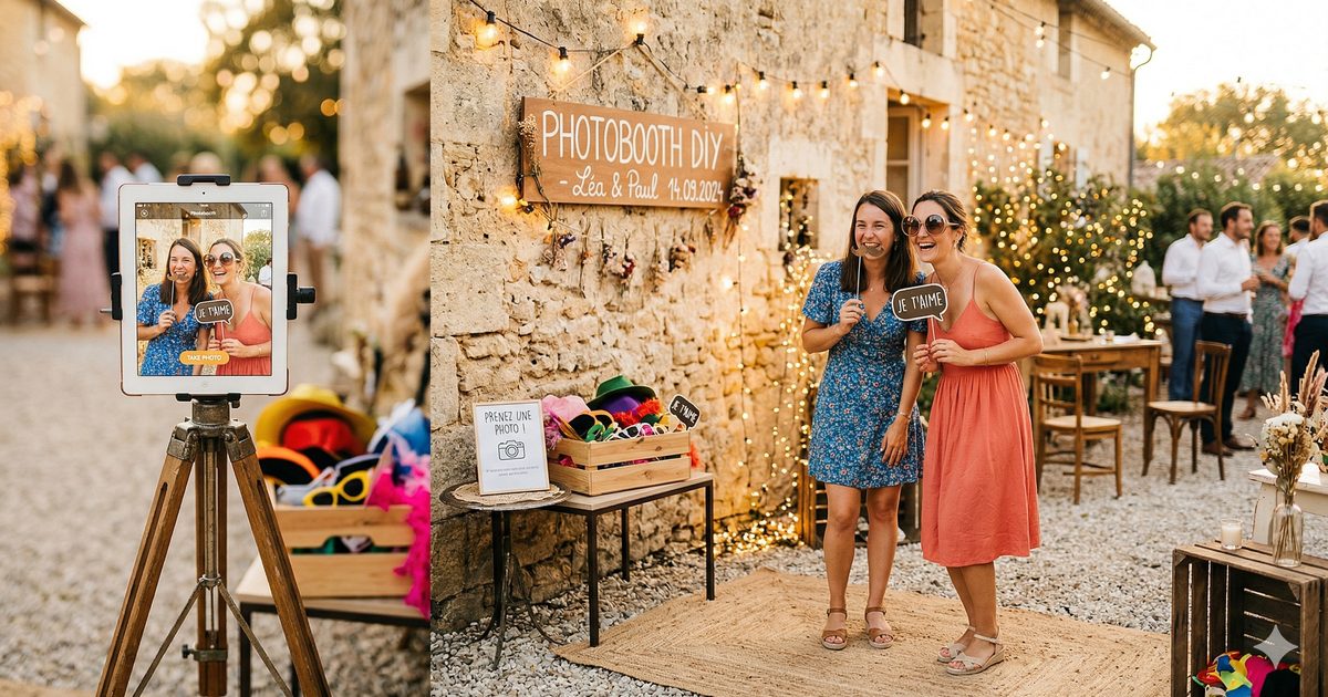 Comment monter un photobooth mariage en 5 minutes