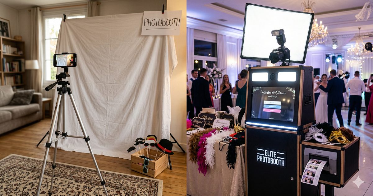 Photobooth mariage : DIY vs professionnel